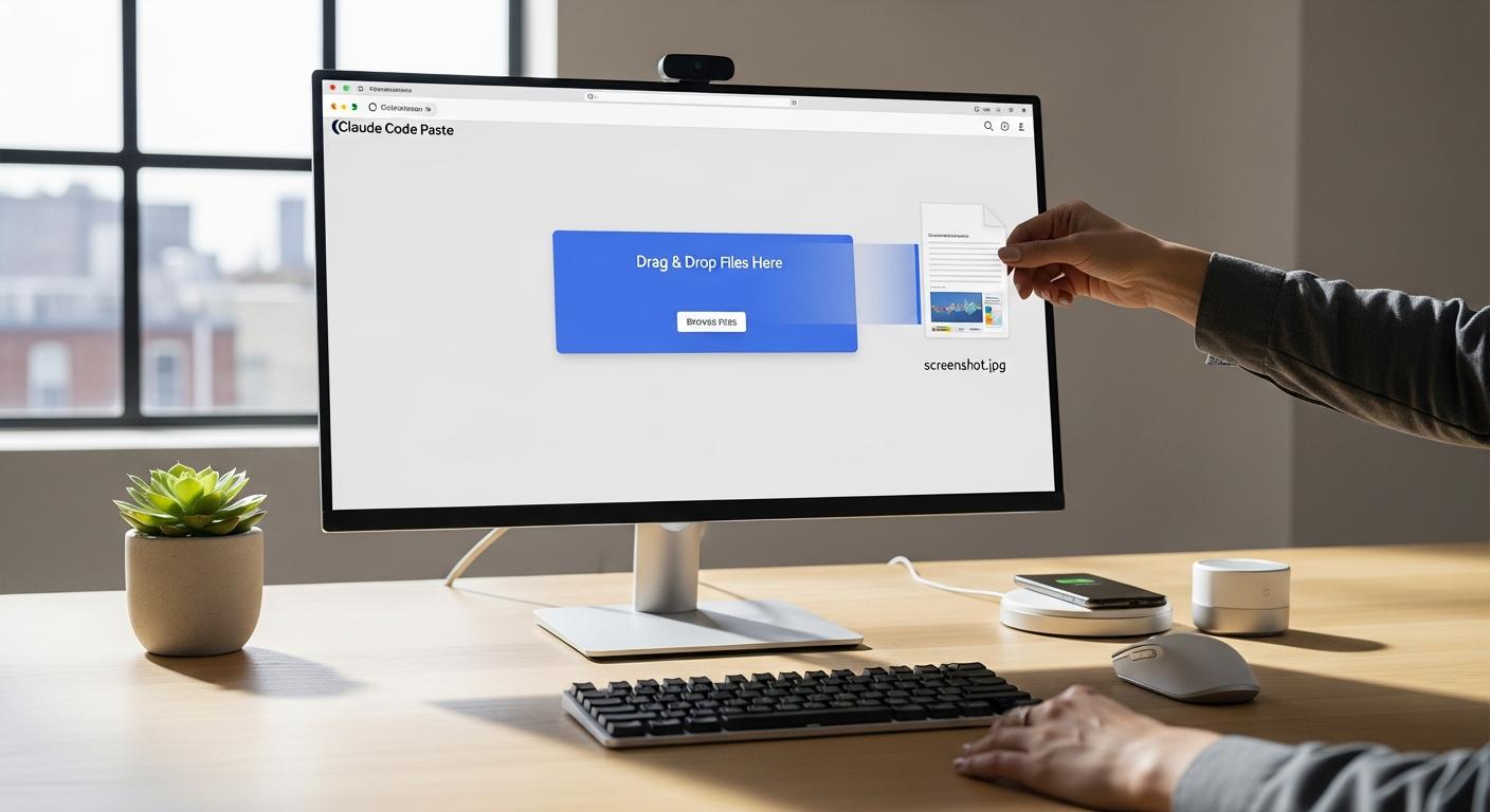 Nahrání obrázku do systému Claude Code Paste